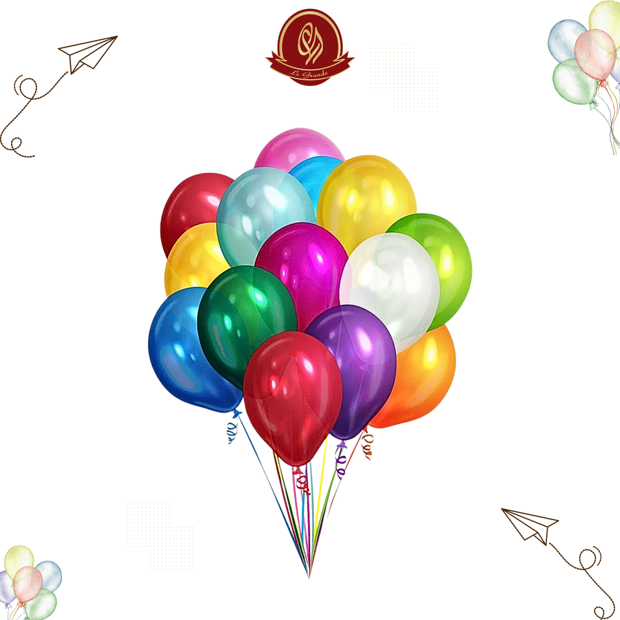 Multi Color Helium Balloons 15 Pcs – Party Balloon Abu Dhabi in Abu Dhabi | balloons Delivery UAE – Legrandeuae