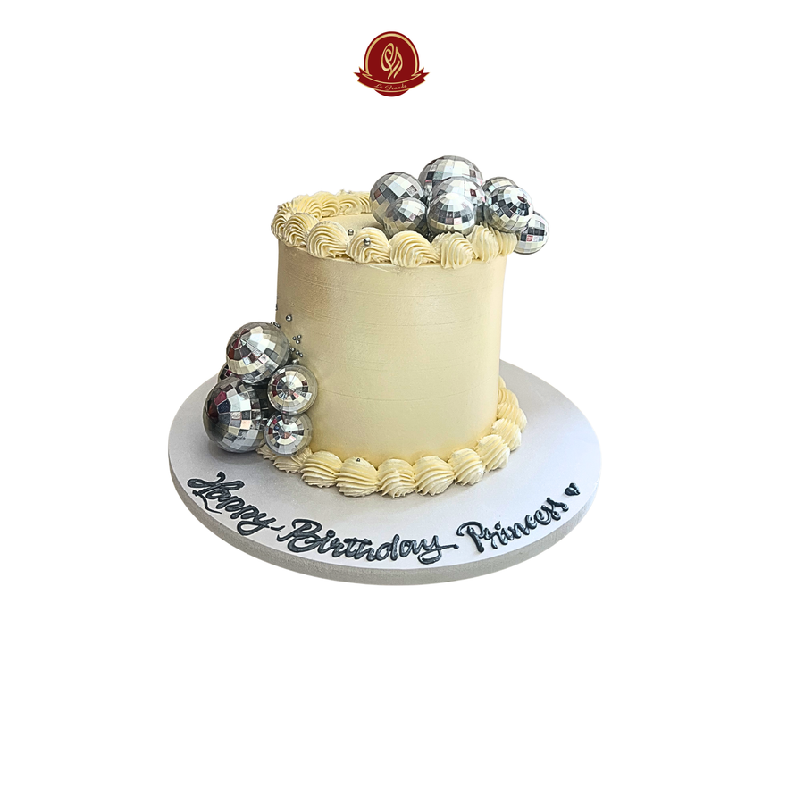 Disco Ball Princess Cake | Abu Dhabi & UAE Delivery