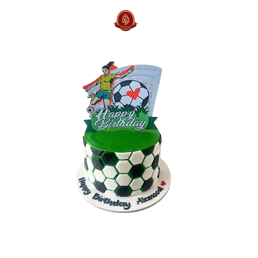 Soccer Girl Designed Birthday Cake Abu Dhabi