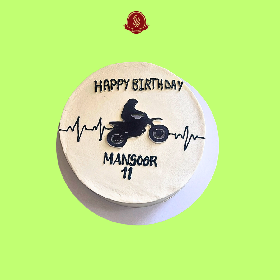Dirt Bike Heartbeat Cake Abu Dhabi