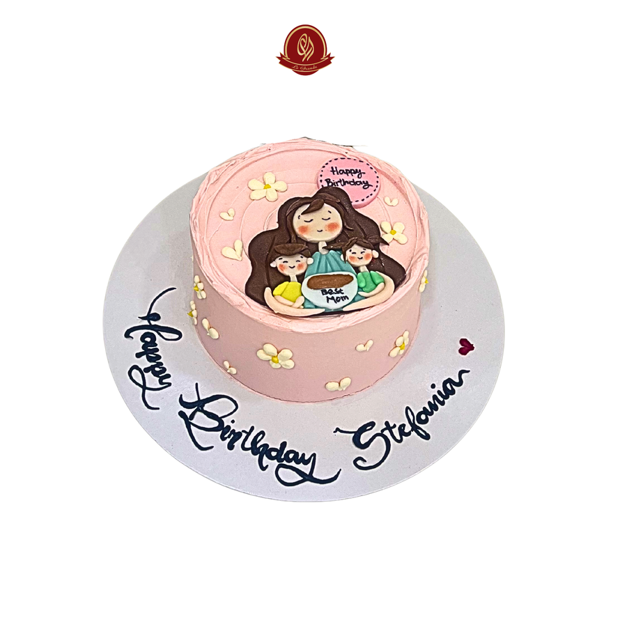 Pink Cake Art _ Drowing Abu Dhabi