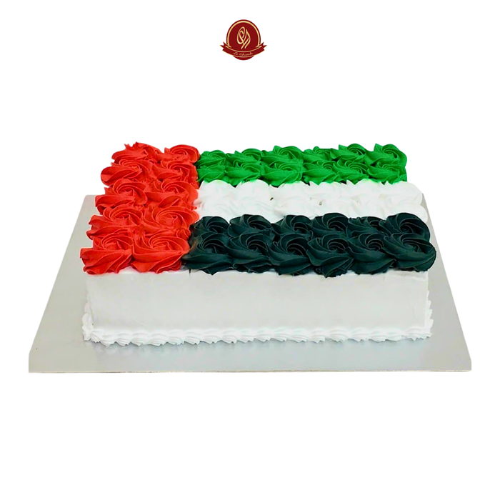 UAE Flower Designed National Day Cake – Patriotic Floral Cake | Abu Dhabi & UAE Delivery in Abu Dhabi | National Day cakes Delivery UAE – Legrandeuae