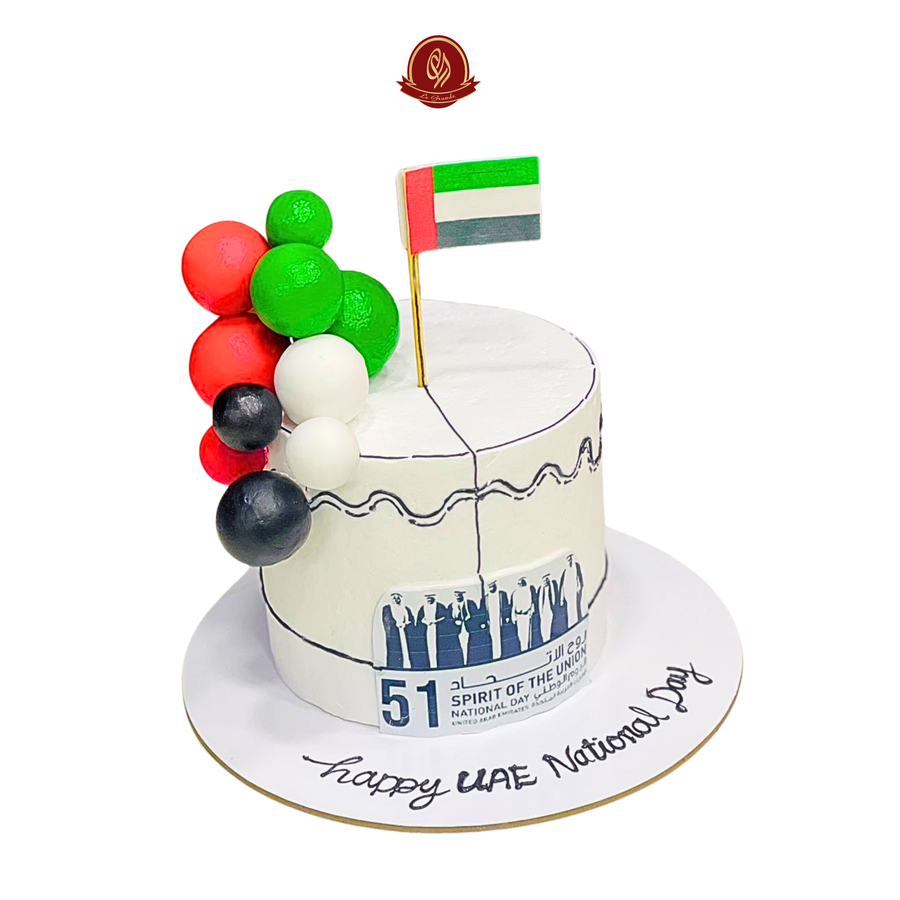 Spirit Of The Union Cake – UAE National Day Celebration Cake | Abu Dhabi & UAE Delivery in Abu Dhabi | National Day cakes Delivery UAE – Legrandeuae