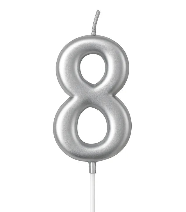 شمعة فضية رقم 8