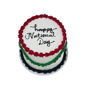 National Day Celebration Cake with Red, Green &amp; White Frosting – Abu Dhabi in Abu Dhabi | National Day cakes Delivery UAE – Legrandeuae