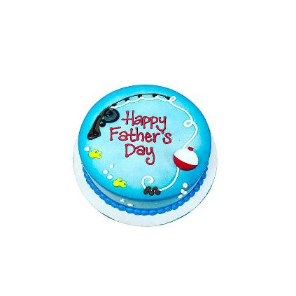 Sky Blue Father’s Day Cake with Artistic Design – Elegant Dad Celebration Cake | Abu Dhabi & UAE Delivery in Abu Dhabi | Fathers day Delivery UAE – Legrandeuae