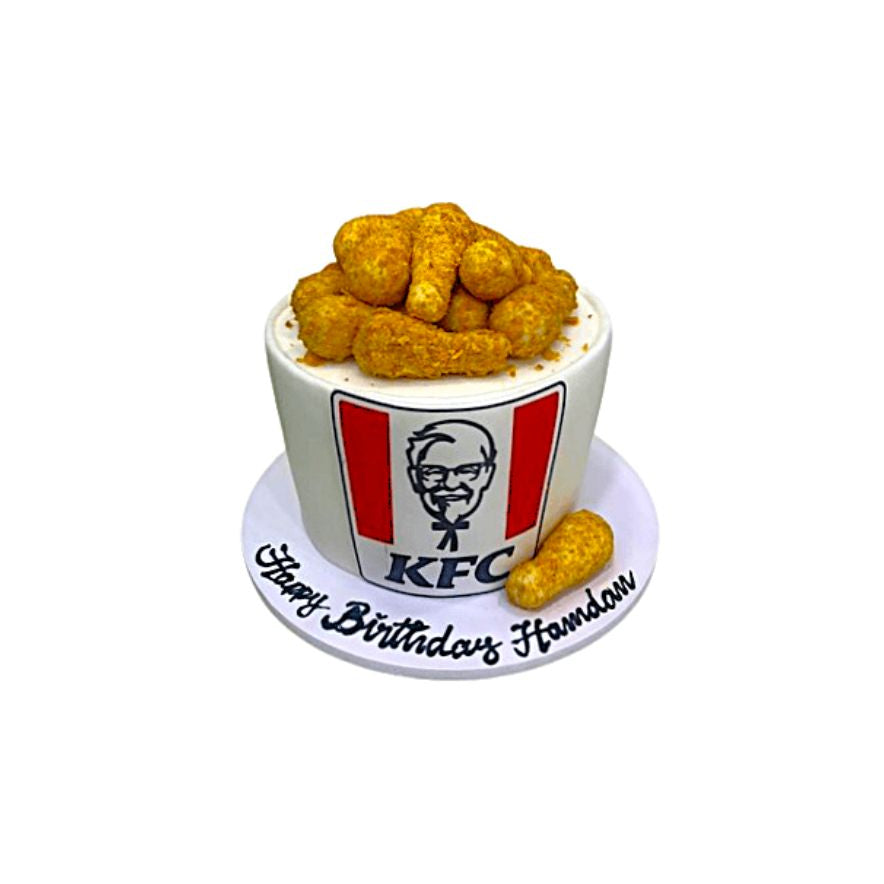 Crunch Time Birthday Cake – KFC Bucket Theme Cake for Food Lovers | Abu Dhabi & UAE Delivery in Abu Dhabi | Birthday Cakes – Adults Delivery UAE – Legrandeuae