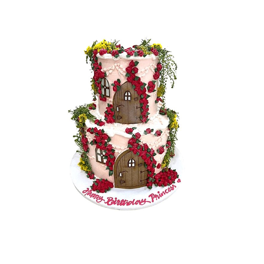 Fairy Door Delight Cake – Enchanted Garden Fantasy Cake | Abu Dhabi & UAE Delivery in Abu Dhabi | Birthday Cakes – Adults Delivery UAE – Legrandeuae