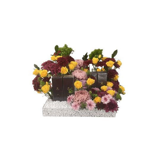 Mothers Day Multicoloured Flower Arrangement - Abu Dhabi in Abu Dhabi | Mothers Day Bouquet Delivery UAE – Legrandeuae
