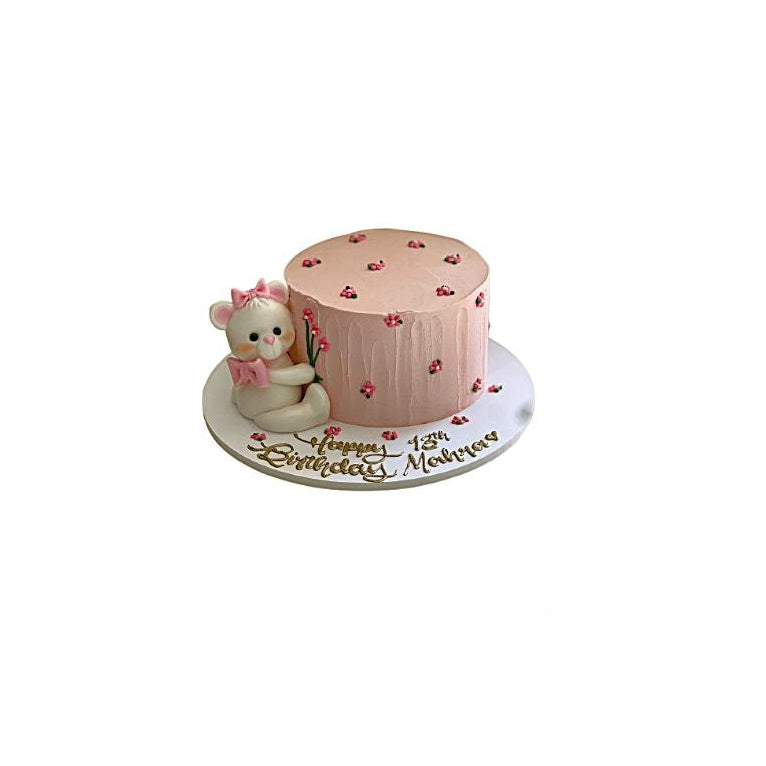 Enchanting Deer Pink Hearts Birthday Cake – Premium Designer Cake | Abu Dhabi & UAE Delivery in Abu Dhabi | Birthday Cakes – Adults Delivery UAE – Legrandeuae