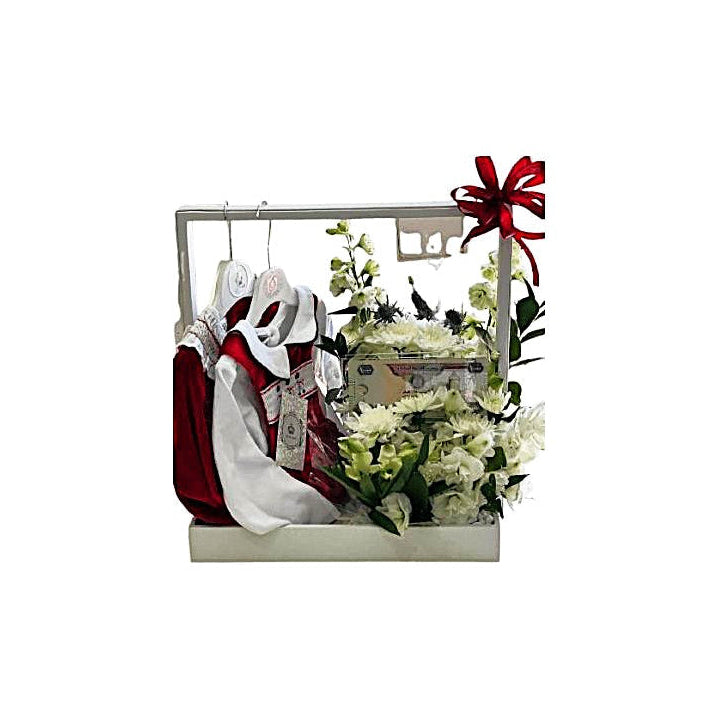 Pure White Lily & Alstroemeria Gift Arrangement For Birthday - Abu Dhabi in Abu Dhabi | Birthday Flowers / Bouquet (All Genders) Delivery UAE – Legrandeuae