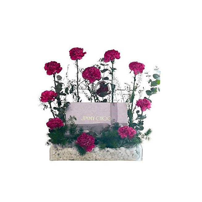 Mothers Day Pink Carnation Floral Gift Arrangement - Abu Dhabi in Abu Dhabi | Mothers Day Bouquet Delivery UAE – Legrandeuae