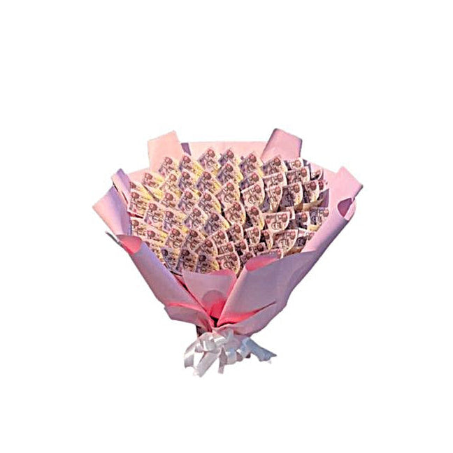 Blush Cash Bouquet – Luxury Money Arrangement For Birthday - Abu Dhabi in Abu Dhabi | Birthday Flowers / Bouquet (All Genders) Delivery UAE – Legrandeuae