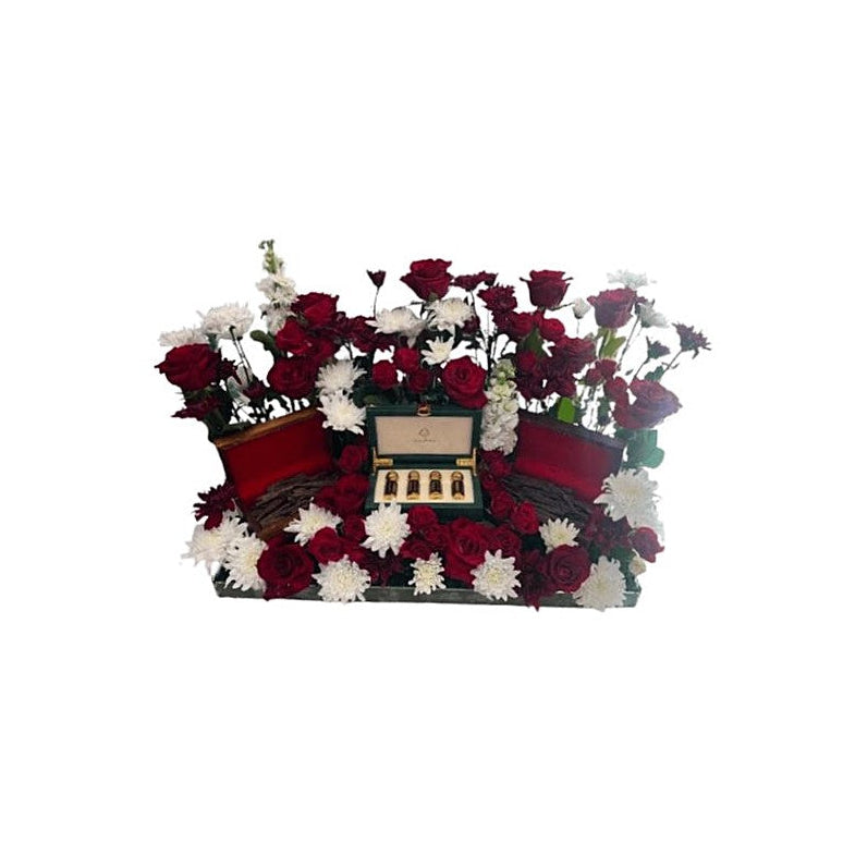 Eid Day Floral Gift Arrangement – Premium Eid Mubarak Flowers | Abu Dhabi & UAE Delivery in Abu Dhabi | Eid Flowers \ Bouquet Delivery UAE – Legrandeuae
