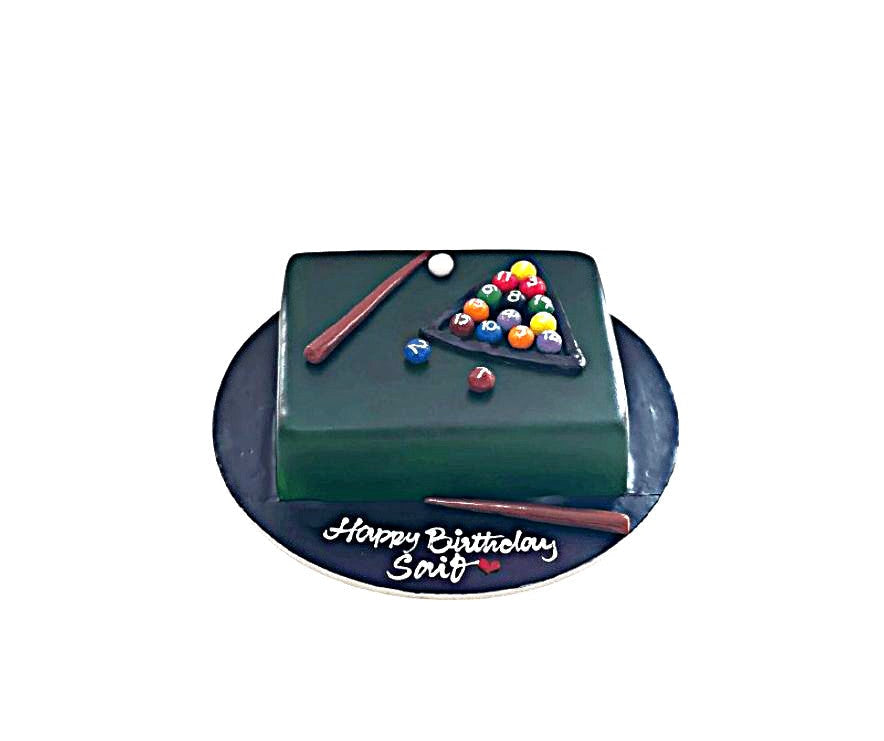 Snooker Birthday Cake – Luxury Sports Theme Cake for Adults | Abu Dhabi & UAE Delivery in Abu Dhabi | Birthday Cakes – Adults Delivery UAE – Legrandeuae