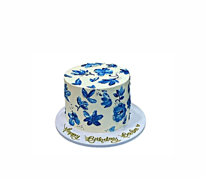 Sapphire Floral Dream Birthday Cake – Elegant Luxury Cake for Adults | Abu Dhabi & UAE Delivery in Abu Dhabi | Birthday Cakes – Adults Delivery UAE – Legrandeuae