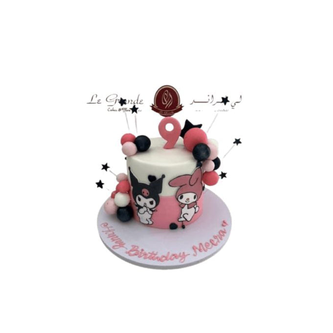 Kuromi and My Melody Birthday Cake - Abu Dhabi