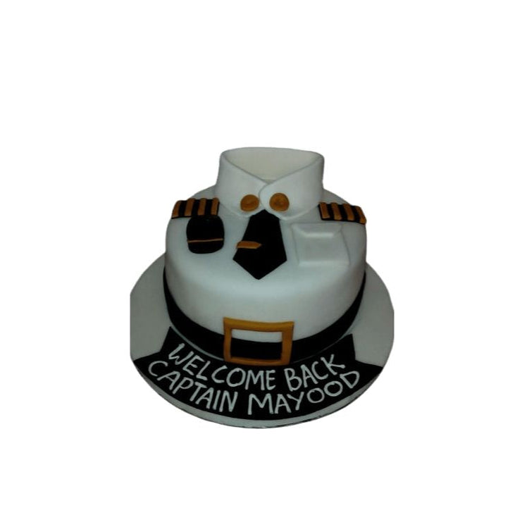 Pilot Uniform Shirt Birthday & Promotion Cake – Abu Dhabi