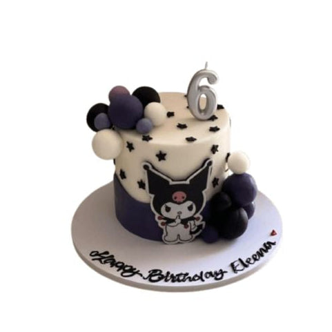 Purple and Black Sanrio Kuromi Birthday Cake - Abu Dhabi