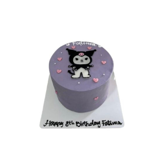 Pastel Purple Kuromi Cake Design Topping With Kuromi Picture - Abu Dhabi