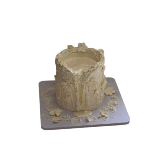 Textured Cream Floral Basin Cake For Bride to Be - Abu Dhabi in Abu Dhabi | Bride to be / Groom Cakes Delivery UAE – Legrandeuae