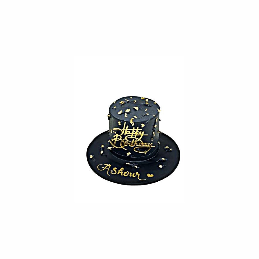 Black Tie Affair Birthday Cake – Luxury Dark Theme Cake for Adults | Abu Dhabi & UAE Delivery in Abu Dhabi | Birthday Cakes – Adults Delivery UAE – Legrandeuae