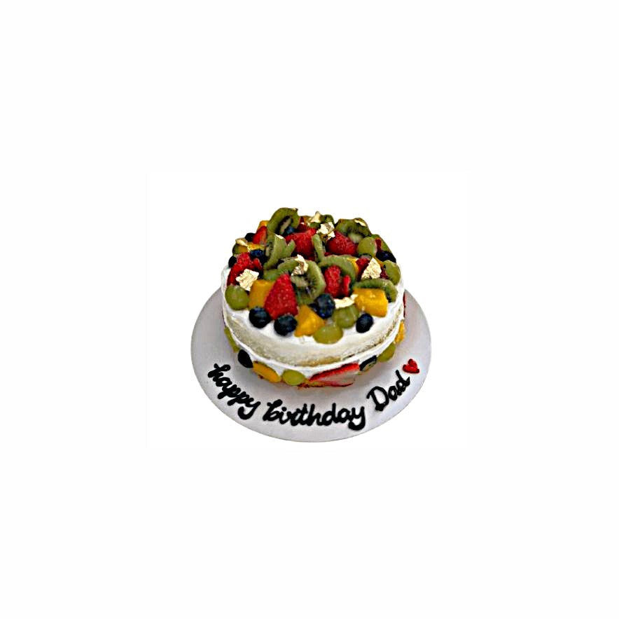 Dad’s Fruity Jubilee Birthday Cake – Elegant Fresh Fruit Cake for Adults | Abu Dhabi & UAE Delivery in Abu Dhabi | Birthday Cakes – Adults Delivery UAE – Legrandeuae