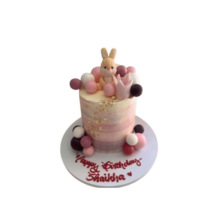 Custom Bunny & Fondant Sphere Birthday Cake – Abu Dhabi in Abu Dhabi | Birthday cakes - Children Delivery UAE – Legrandeuae