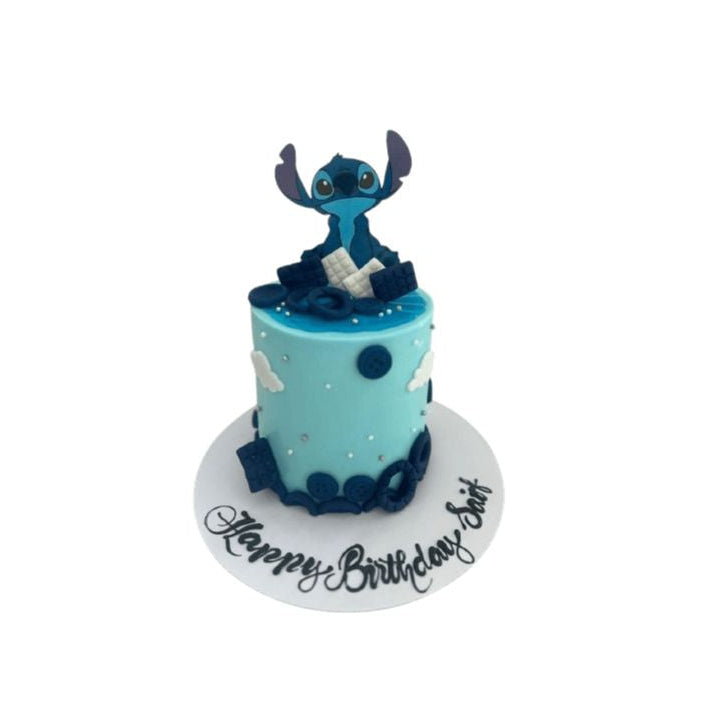 3D Stitch Character Cake with Buttons & Clouds - Abu Dhabi in Abu Dhabi | Stitch cakes Delivery UAE – Legrandeuae