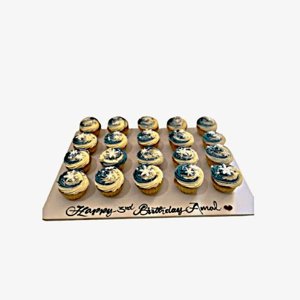Frozen Theme Snowflake Birthday 20Pcs Cup Cake's Set- Abu Dhabi in Abu Dhabi | Premium Abu Dhabi Cupcake Delivery UAE – Legrandeuae
