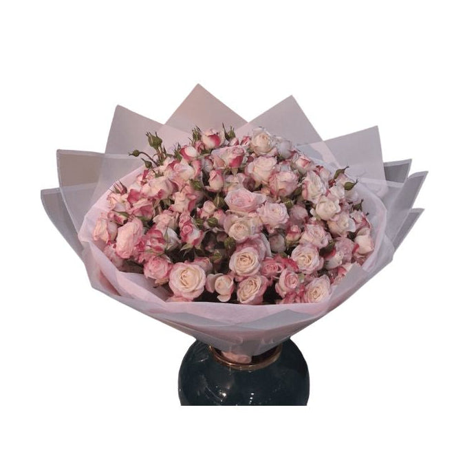 Pink Two-Tone Spray Rose Bouquet – Flowers Abu Dhabi in Abu Dhabi | Flowers Delivery UAE – Legrandeuae