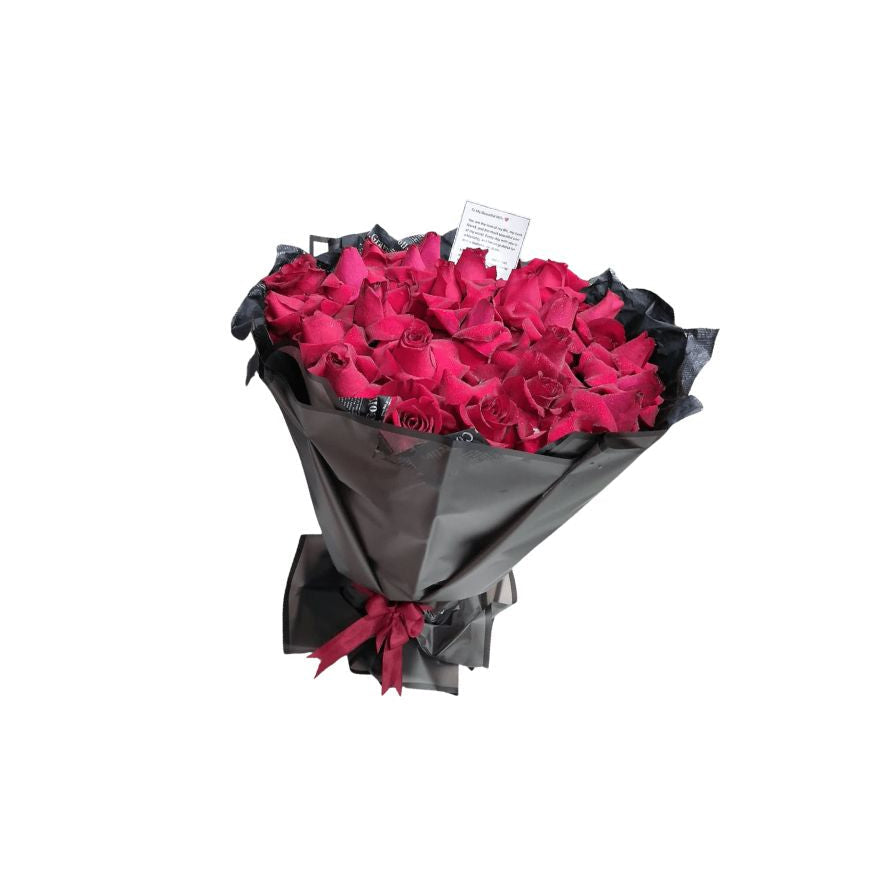 Fresh Red Roses Bouquet - Abu Dhabi