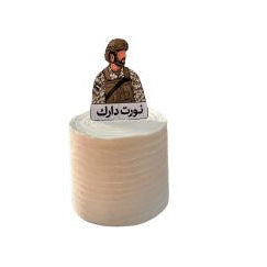 Military Soldier Theme Cake with soldier on the top - Abu Dhabi in Abu Dhabi | Army / National Service Cakes Delivery UAE – Legrandeuae
