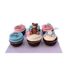 Gender Reveal Baby Shower Cupcakes Pink & Blue Teddy Bear Cupcake Set - Abu Dhabi in Abu Dhabi | Gender Reveal Cakes/ Baby Shower Cakes Delivery UAE – Legrandeuae