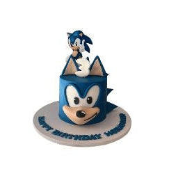 Sonic the Hedgehog Birthday Cake Blue Sonic Character Cake with Decorations - Abu Dhabi in Abu Dhabi | Sonic cakes Delivery UAE – Legrandeuae