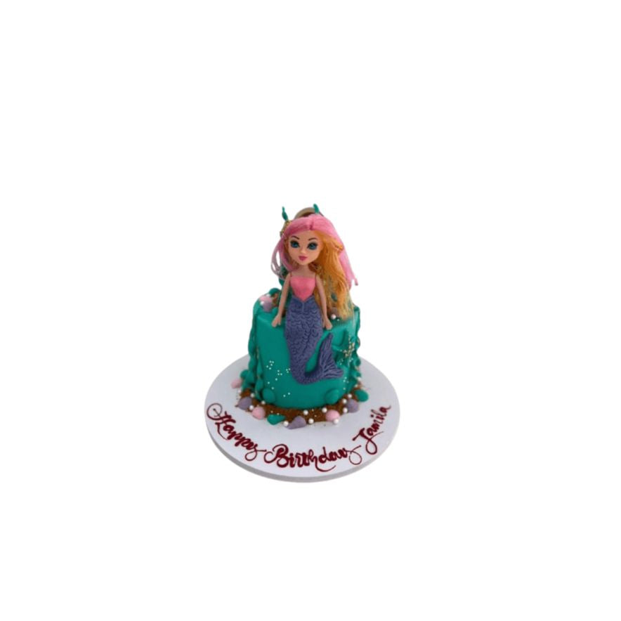 Enchanted Mermaid Doll Cake – Kids Birthday Cake Abu Dhabi in Abu Dhabi | Mermaid theme cakes Delivery UAE – Legrandeuae