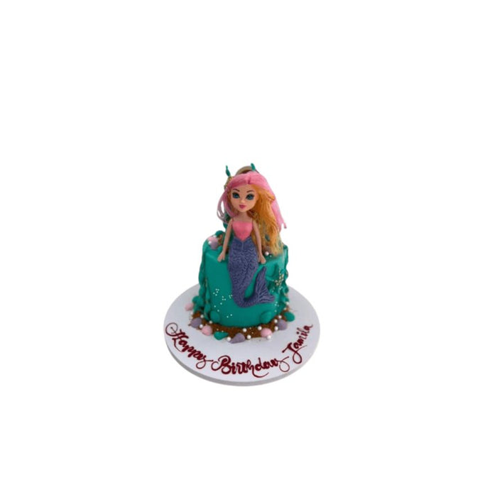 Enchanted Mermaid Doll Cake – Kids Birthday Cake Abu Dhabi in Abu Dhabi | Mermaid theme cakes Delivery UAE – Legrandeuae
