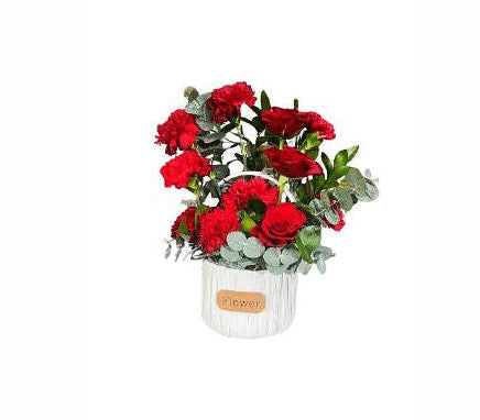 كعكة عيد الحب والزهور