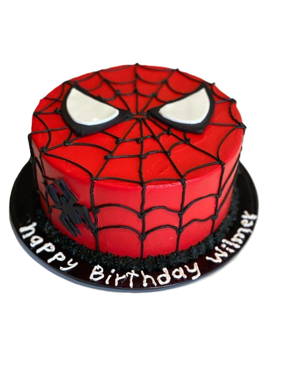 Spidey Mask Classic Cake – Spider-Man Theme Designer Cake | Abu Dhabi & UAE Delivery in Abu Dhabi | Spider-Man theme cake Delivery UAE – Legrandeuae