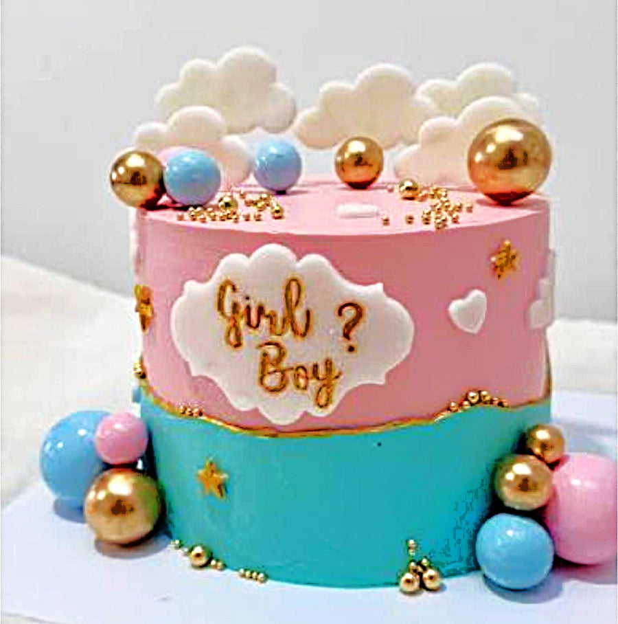 The Anticipation Gender Reveal Cake