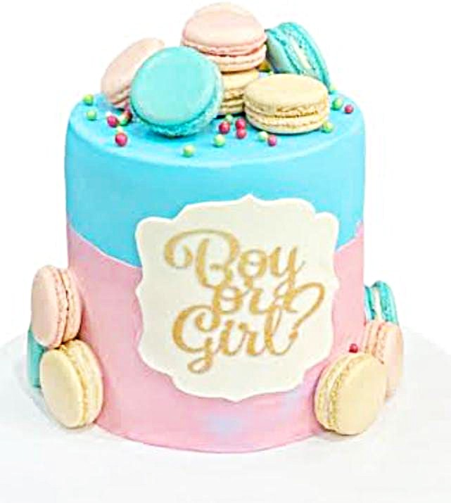 Pink or Blue Surprise Gender Reveal Cake