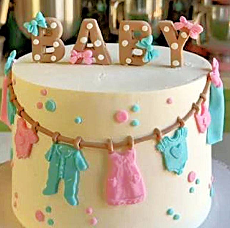 Tiny Heartbreaker Gender Reveal Cake