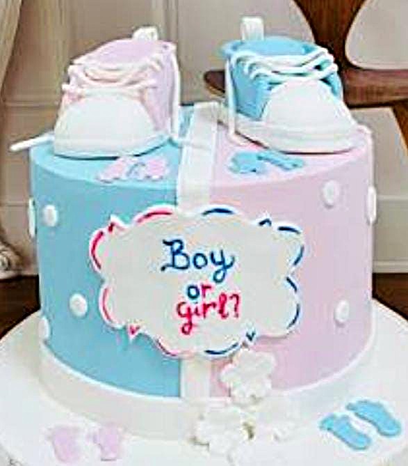 Prince or Princess Gender Reveal Cake