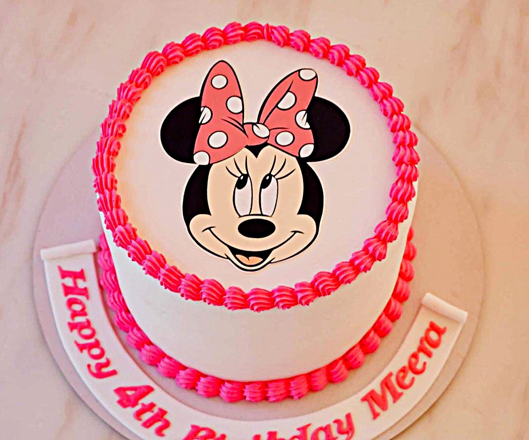 Minnie Mouse Theme Cake in Abu Dhabi | Minnie Mouse cakes Delivery UAE – Legrandeuae