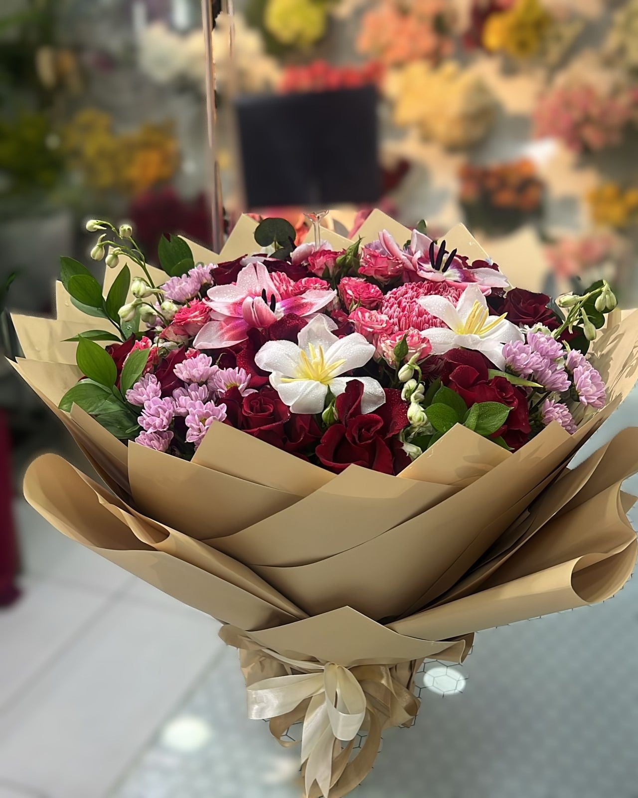 Ultimate Love Mother’s Day Bouquet – Flower Bouquet Abu Dhabi in Abu Dhabi | mothers day cakes Delivery UAE – Legrandeuae