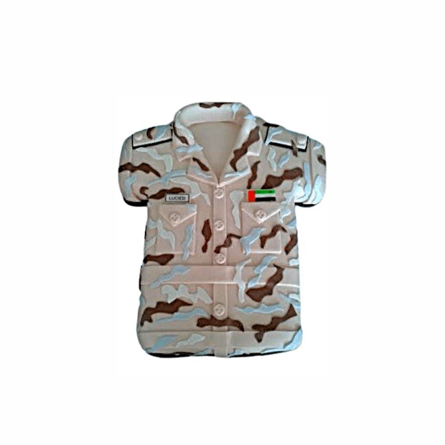Crafted Defence Uniform Cake - Abu Dhabi in Abu Dhabi | Army / National Service Cakes Delivery UAE – Legrandeuae