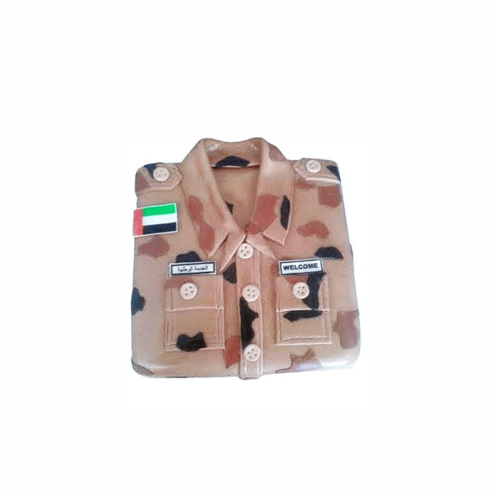 Uniform Army Cake with UAE Flag – Proud of Country Military Cake | Abu Dhabi & UAE Delivery