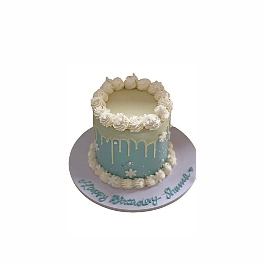 Blue Drip Vintage Birthday Cake – Elegant Adult Cake | Abu Dhabi & UAE Delivery in Abu Dhabi | Birthday Cakes – Adults Delivery UAE – Legrandeuae