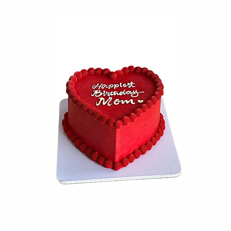 Classic Red Heart Shaped Cake – Romantic Birthday Cake for Adults | Abu Dhabi & UAE Delivery in Abu Dhabi | Birthday Cakes – Adults Delivery UAE – Legrandeuae