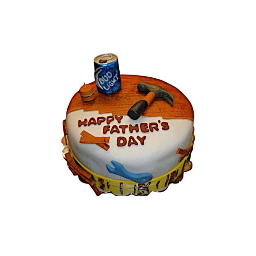 Dad’s Workshop Carpenter Theme Father’s Day Cake with Edible Tools – Creative Celebration Cake | Abu Dhabi & UAE Delivery in Abu Dhabi | Fathers day Delivery UAE – Legrandeuae